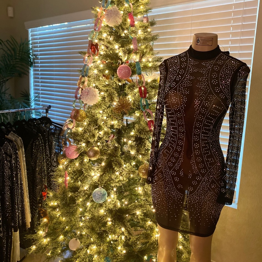 Bling black dress